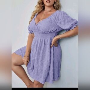 🪻Solid Shirred Waist Dress 🪻